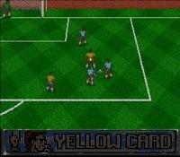 une photo d'Ã©cran de World Cup Striker sur Nintendo Super Nes